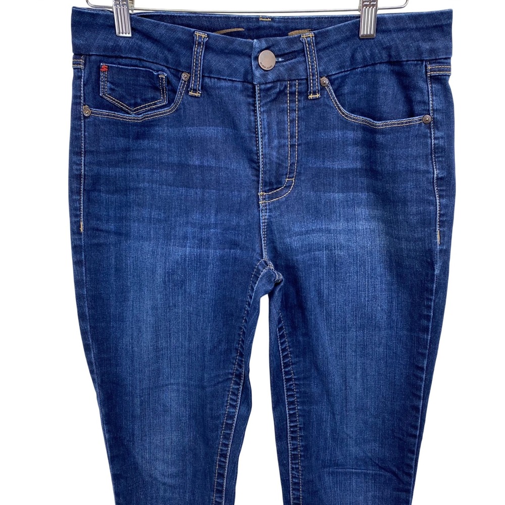 Seven7 London Wash Skinny Jeans Women Size 8 Dark Wash Mid Rise Stretch